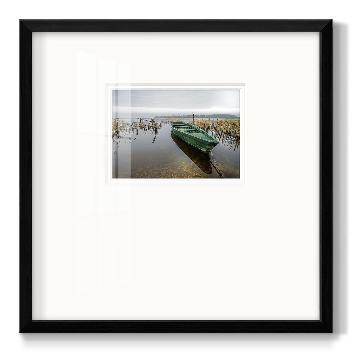 Green One Premium Framed Print Double Matboard