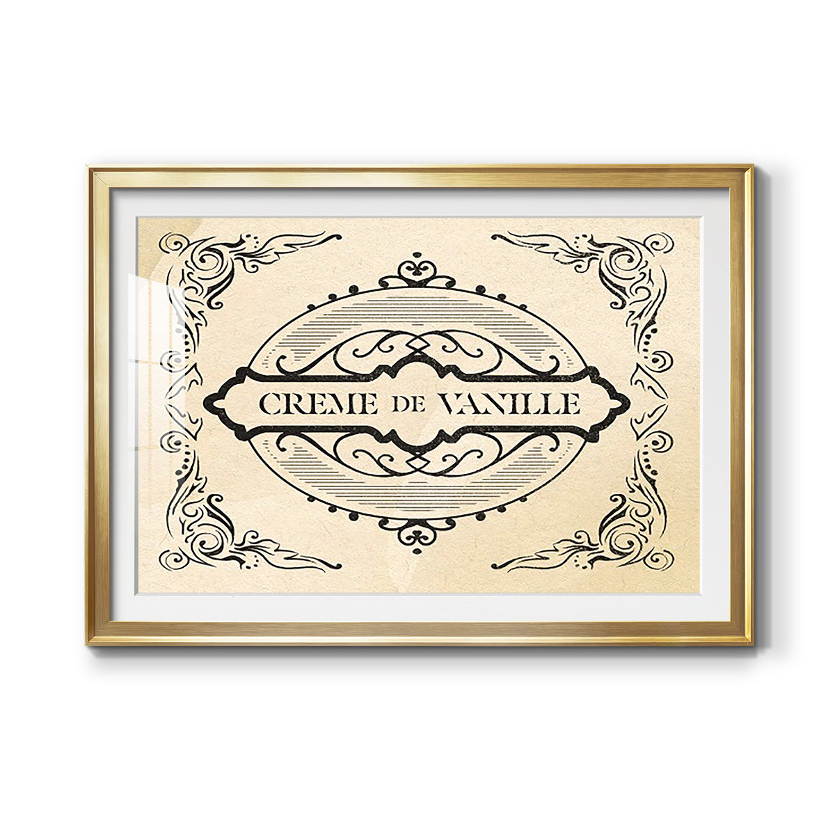Antique French Label II - Modern Framed Art Print