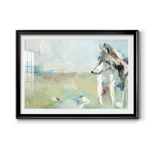 Lone Wolf - Modern Framed Art Print