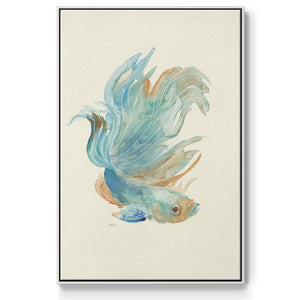 Betta I - Framed Premium Gallery Wrapped Canvas L Frame - Ready to Hang