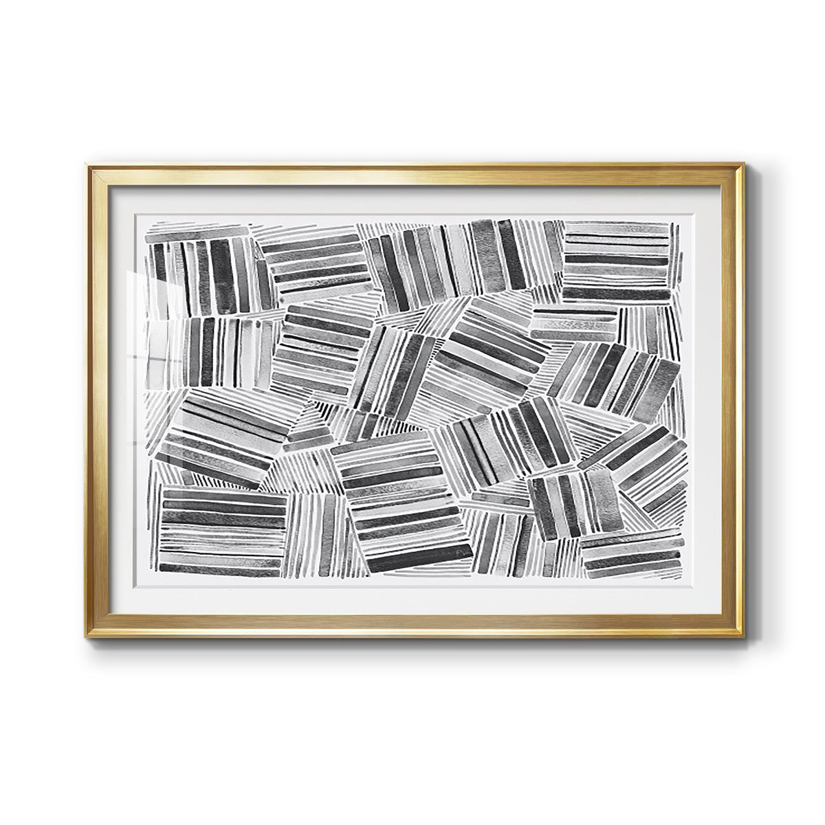 Quilted Pattern III - Modern Framed Art Print