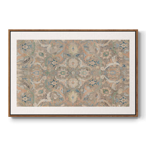 Vintage Abstract Print-II Premium Framed Gallery Wrapped Canvas in Floating Frame