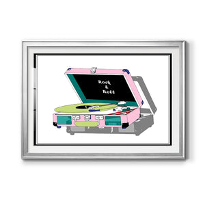 Record Shop I - Modern Framed Art Print