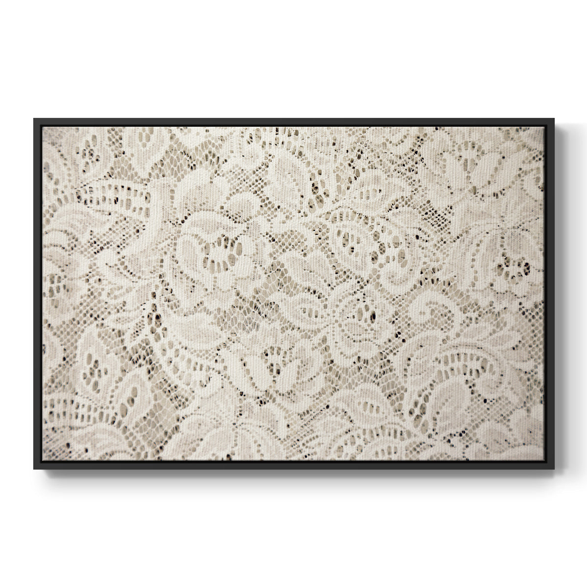 Vintage Abstract Print XX - Floater Framed Canvas Print