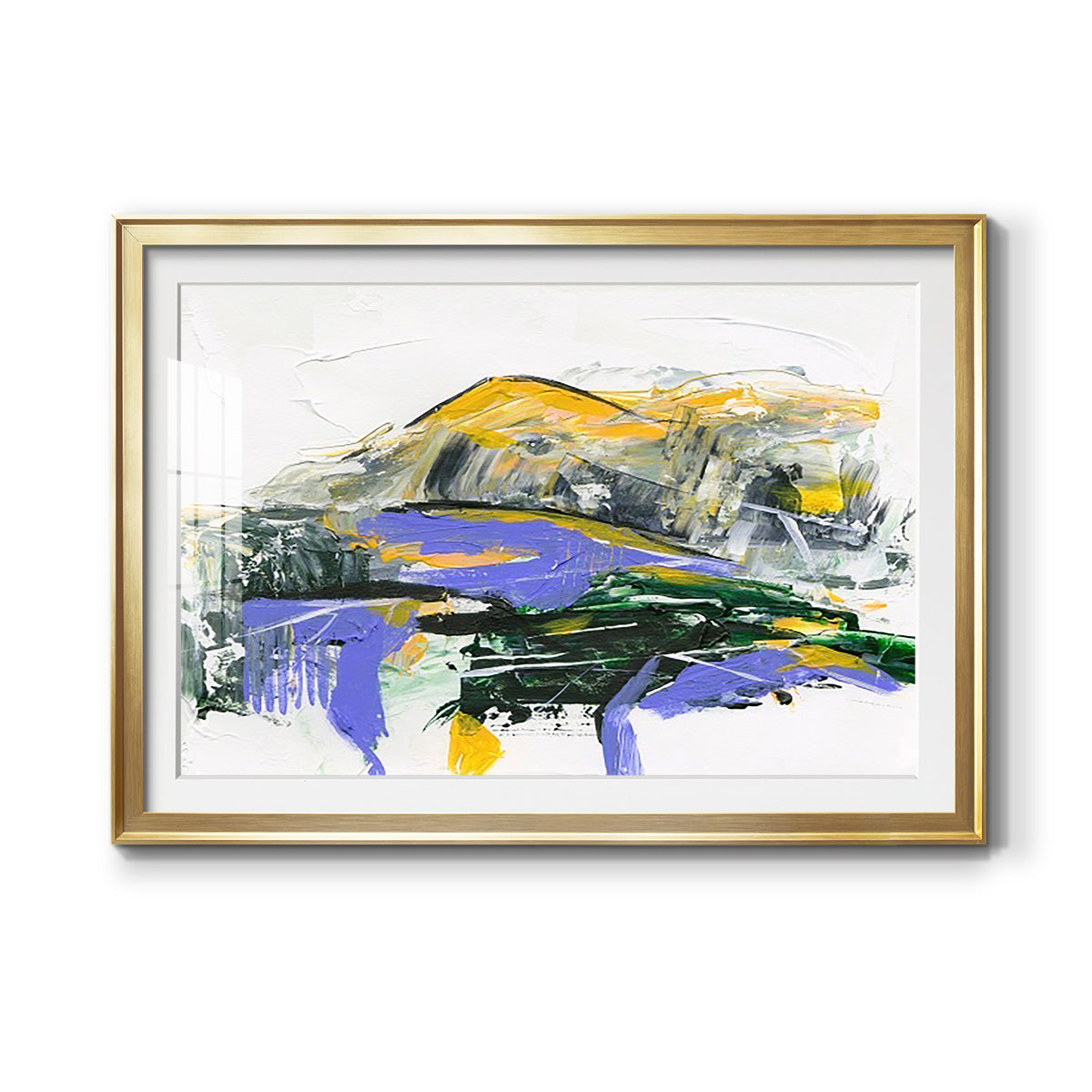 Silent Mountain V - Modern Framed Art Print