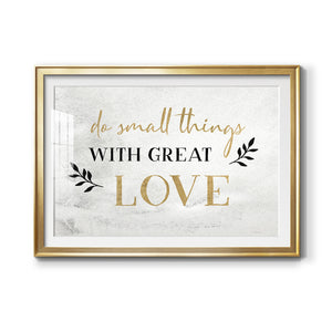 Small Things Gold - Modern Framed Art Print