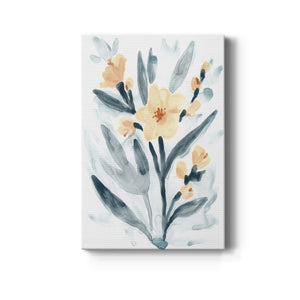 Indigo & Blush Bouquet II Premium Gallery Wrapped Canvas - Ready to Hang