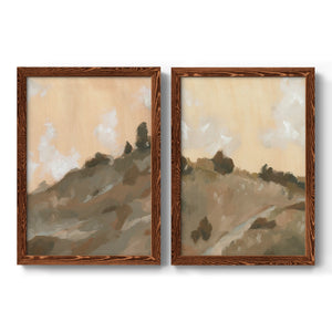 Hillside Walking Path III - Barnwood Framed Canvas Set