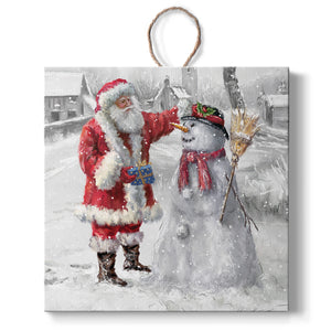 Festive Frosty, Handmade Ornament