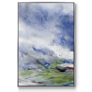 Spring Air I - Framed Premium Gallery Wrapped Canvas L Frame - Ready to Hang