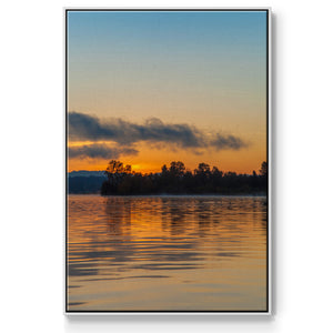 Molten Gold - Framed Premium Gallery Wrapped Canvas L Frame - Ready to Hang