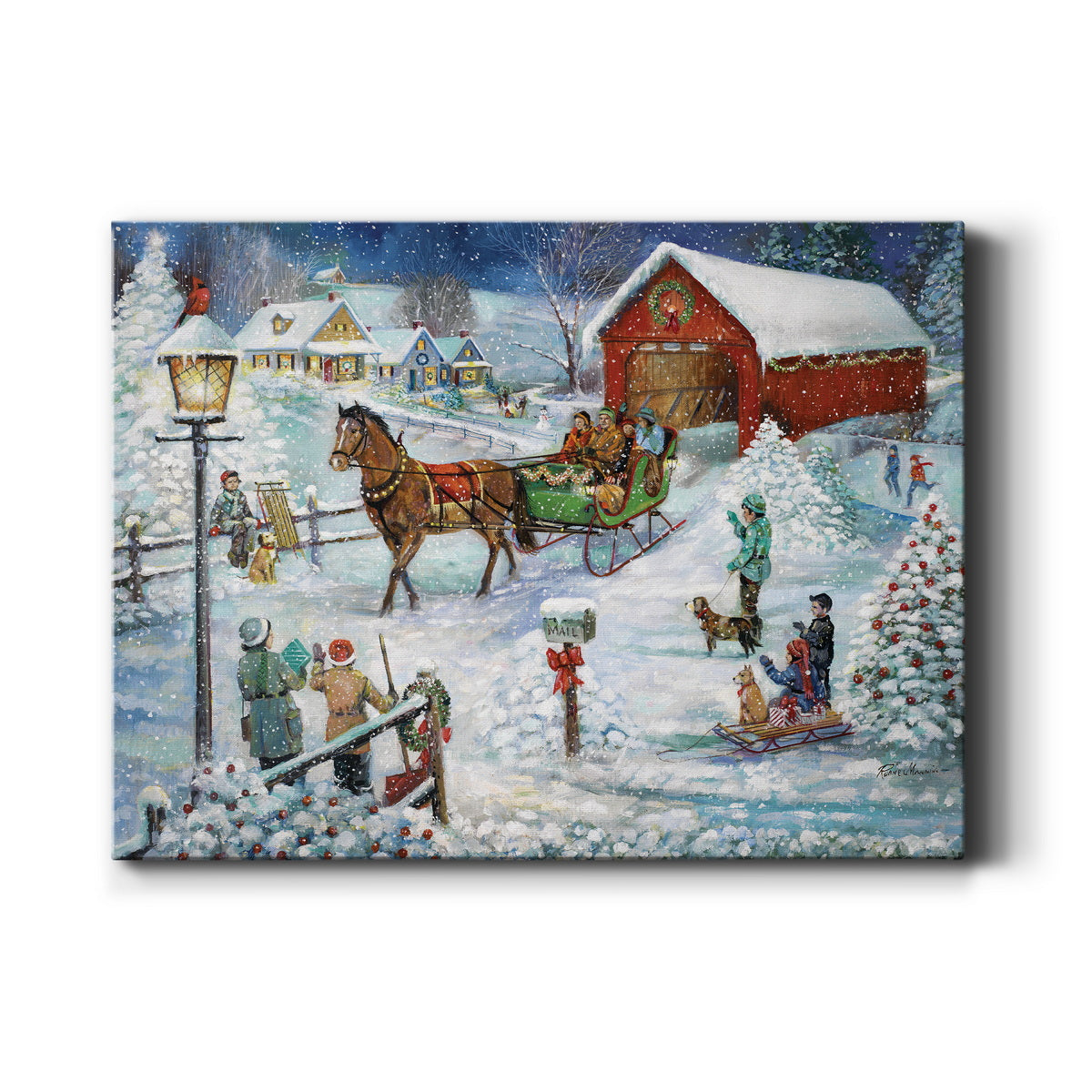 Sleigh Ride - Premium Gallery Wrapped Canvas  - Ready to Hang