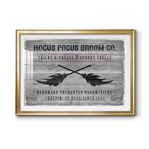 Hocus Pocus Broom Co. - Modern Framed Art Print