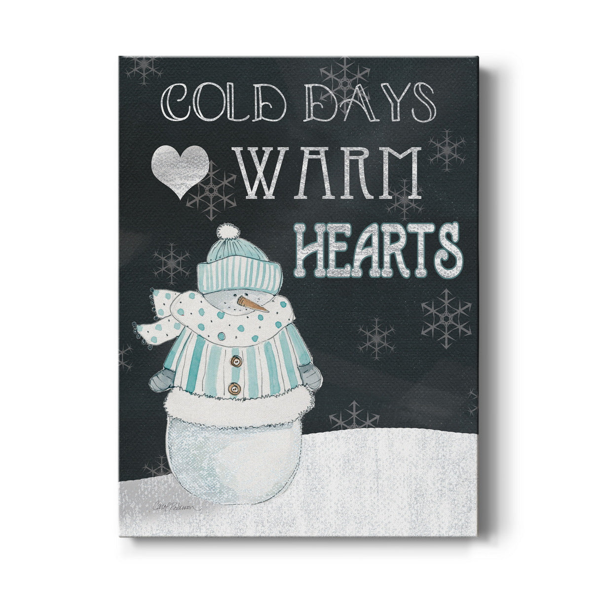 Cold Days Warm Hearts Premium Gallery Wrapped Canvas - Ready to Hang