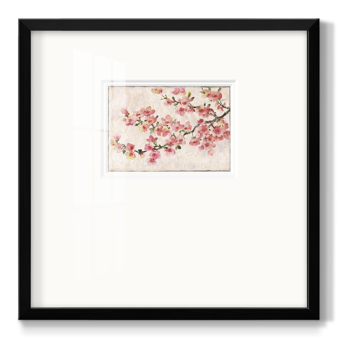 Cherry Blossom Composition I Premium Framed Print Double Matboard
