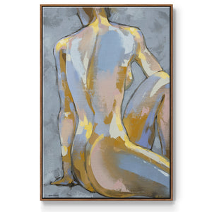 Grey Maiden II - Framed Premium Gallery Wrapped Canvas L Frame - Ready to Hang
