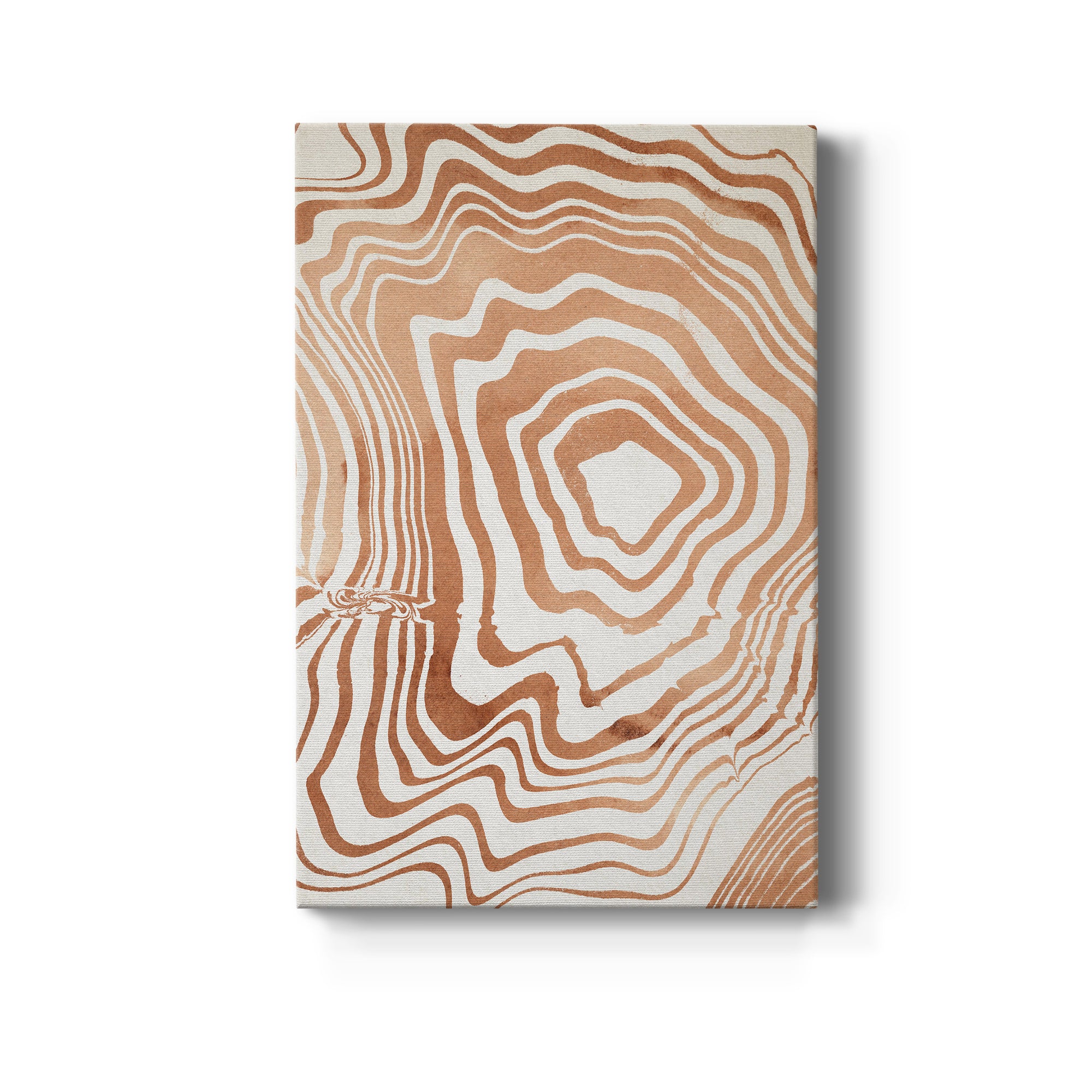 Wood Grain Suminagashi I Premium Gallery Wrapped Canvas - Ready to Hang