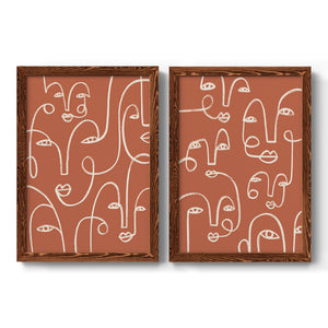 Connected Expressions I - Barnwood Framed Canvas Set