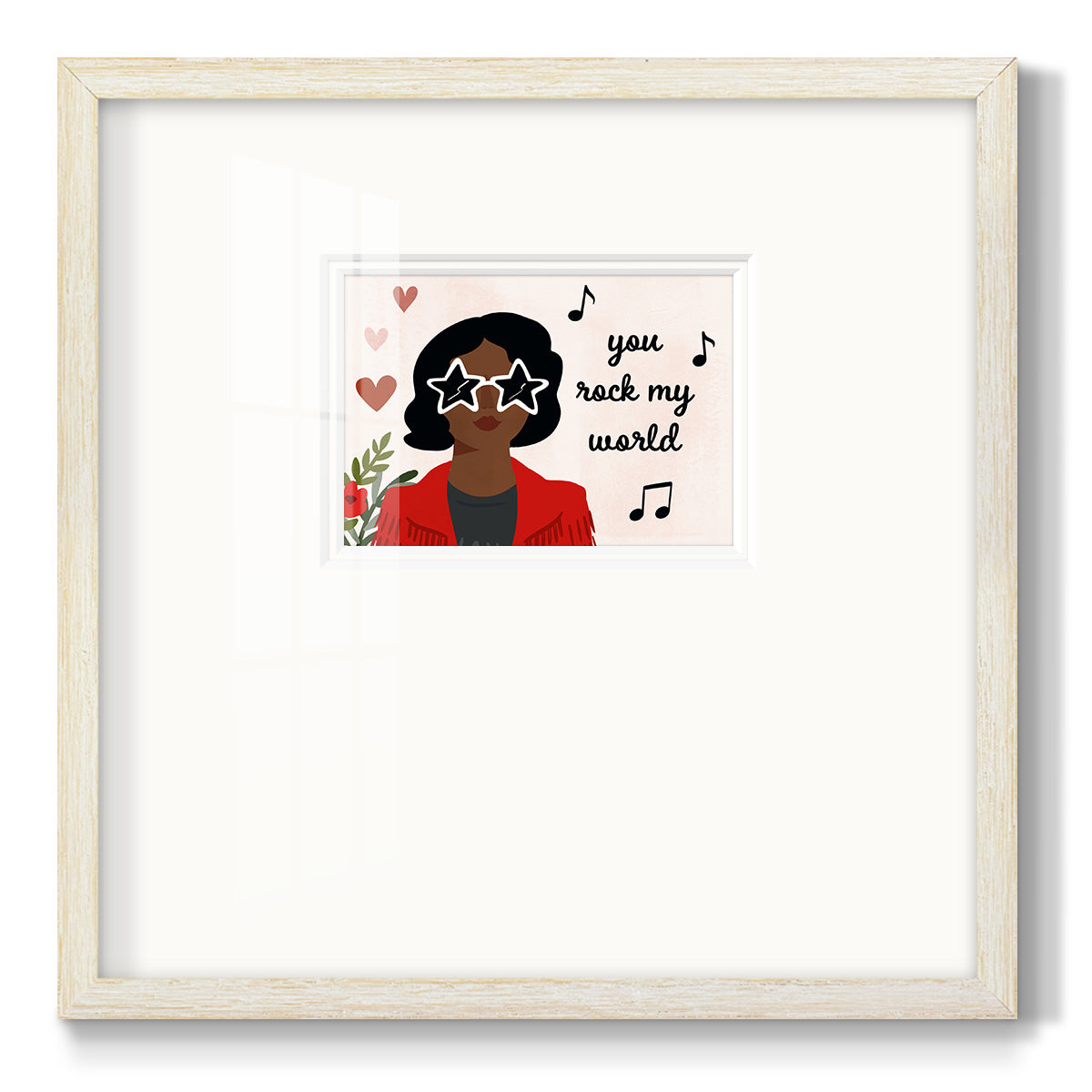 Darling Valentine Collection A Premium Framed Print Double Matboard