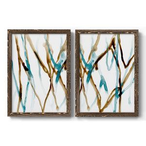 Runnel XVII - Barnwood Framed Canvas Set