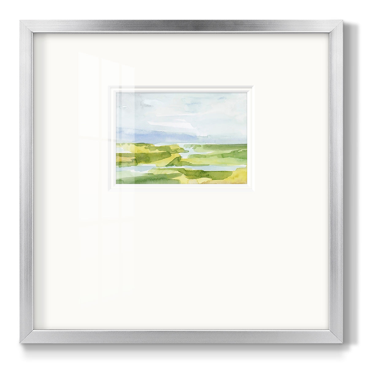 Watery Lowlands III Premium Framed Print Double Matboard