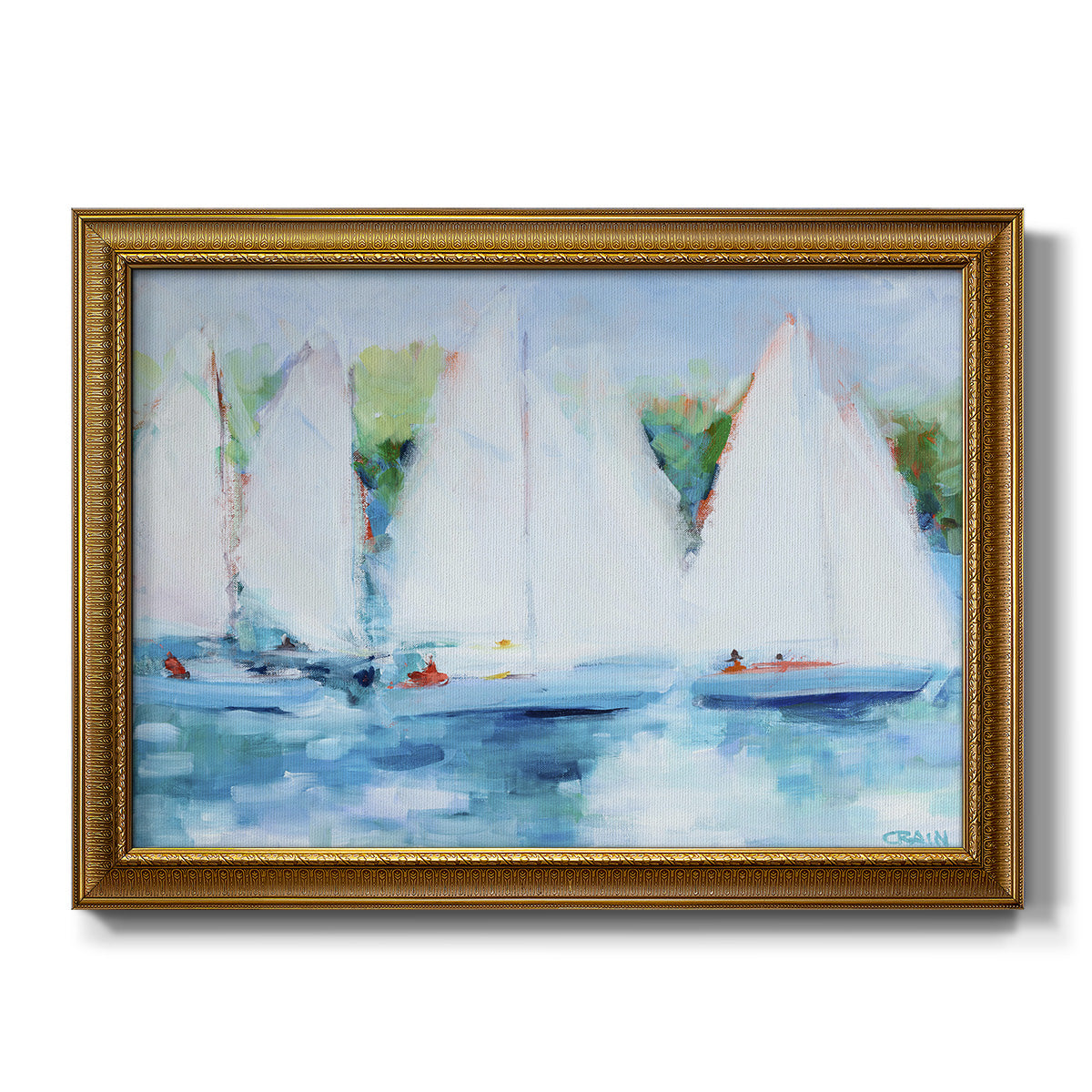 Youth Regatta - Ornate Framed Canvas Print