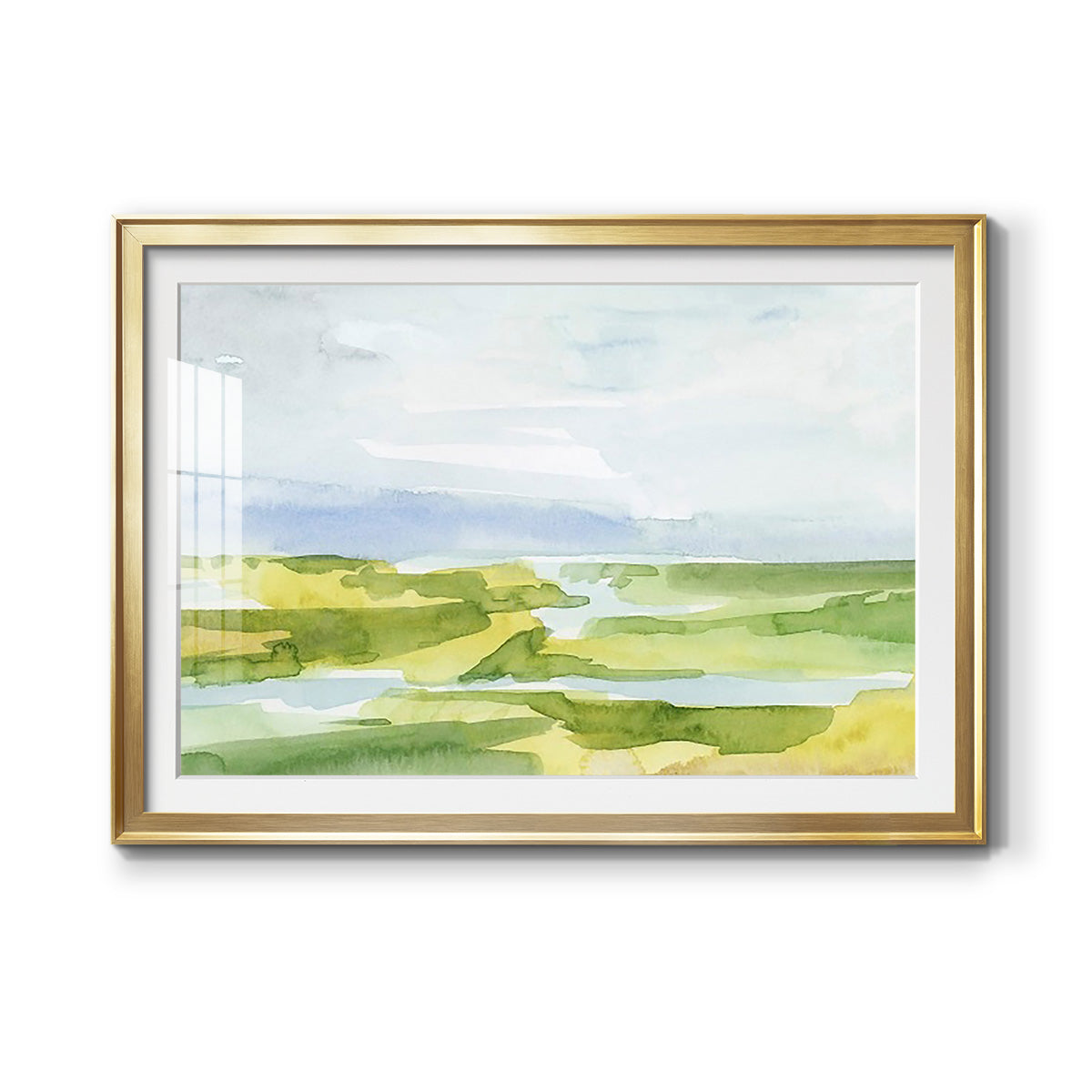 Watery Lowlands III - Modern Framed Art Print
