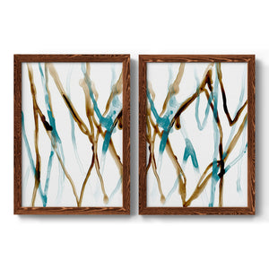 Runnel XVII - Barnwood Framed Canvas Set