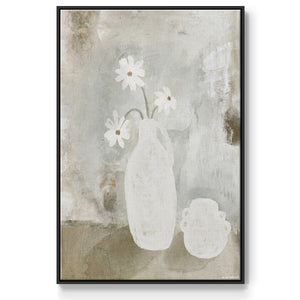 Sunday Blooms - Framed Premium Gallery Wrapped Canvas L Frame - Ready to Hang