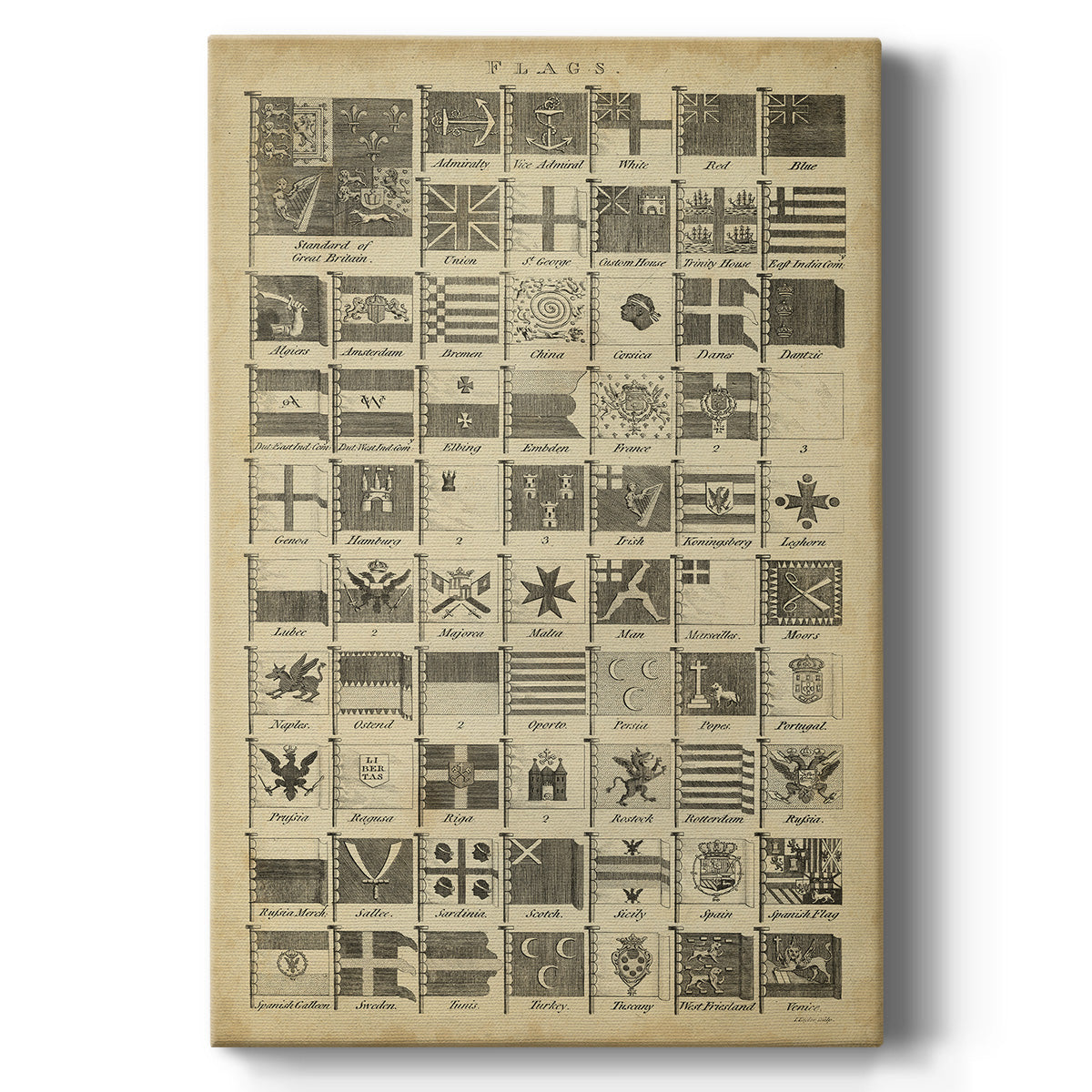 Encyclopediae VII - Canvas Art Print