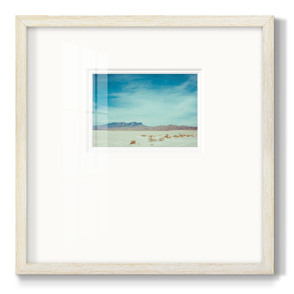 Salt Flat Walk II Premium Framed Print Double Matboard