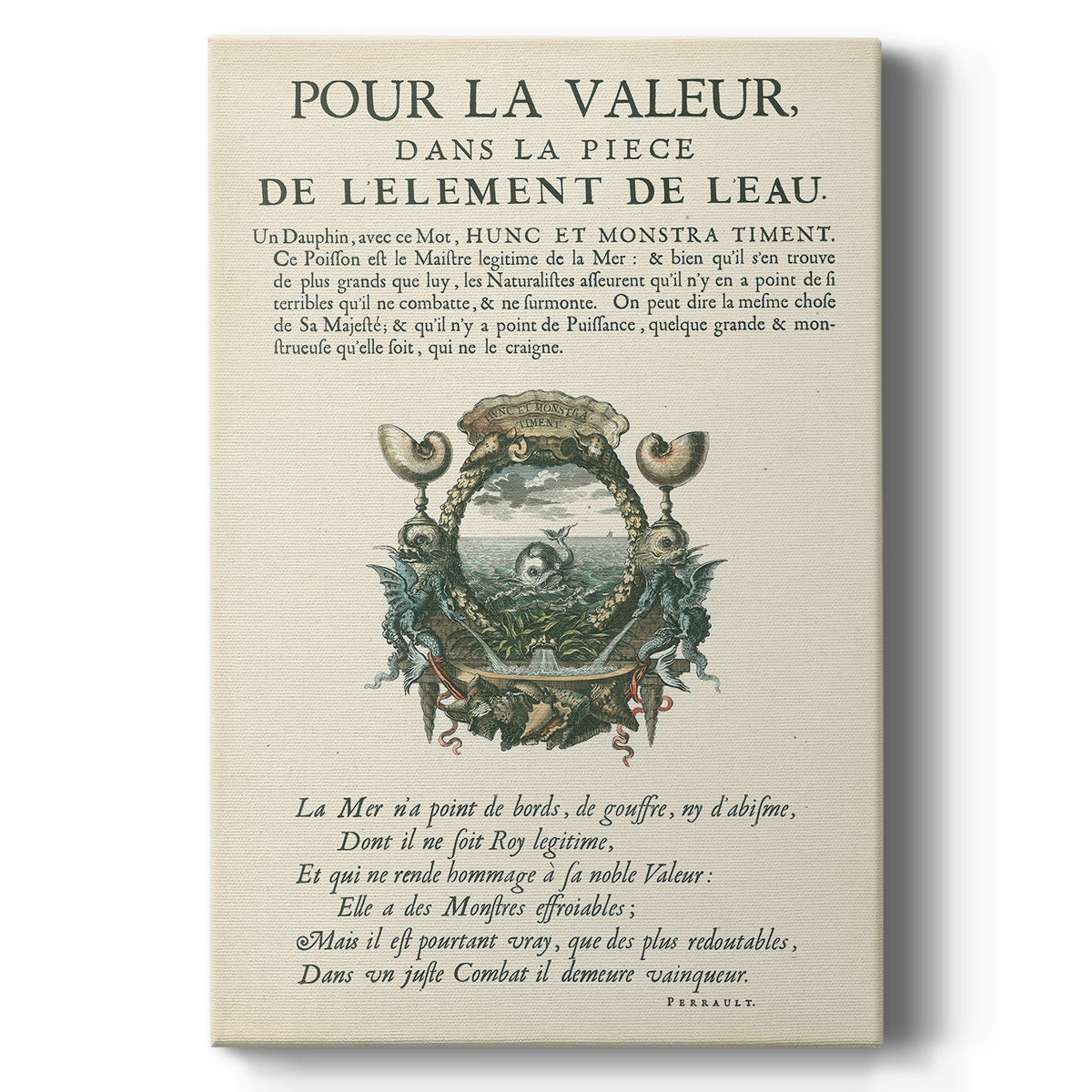 Printed Embellished Bookplate VII - Canvas Art Print