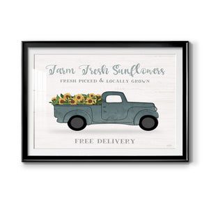 Farmers Market Truck - Modern Framed Art Print