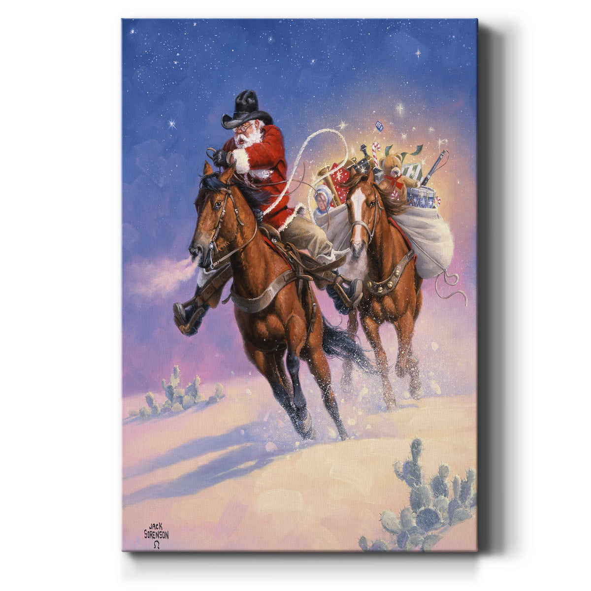 Santa's Big Ride - Gallery Wrapped Canvas
