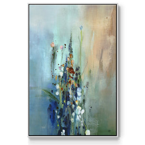 Current Air I - Framed Premium Gallery Wrapped Canvas L Frame - Ready to Hang