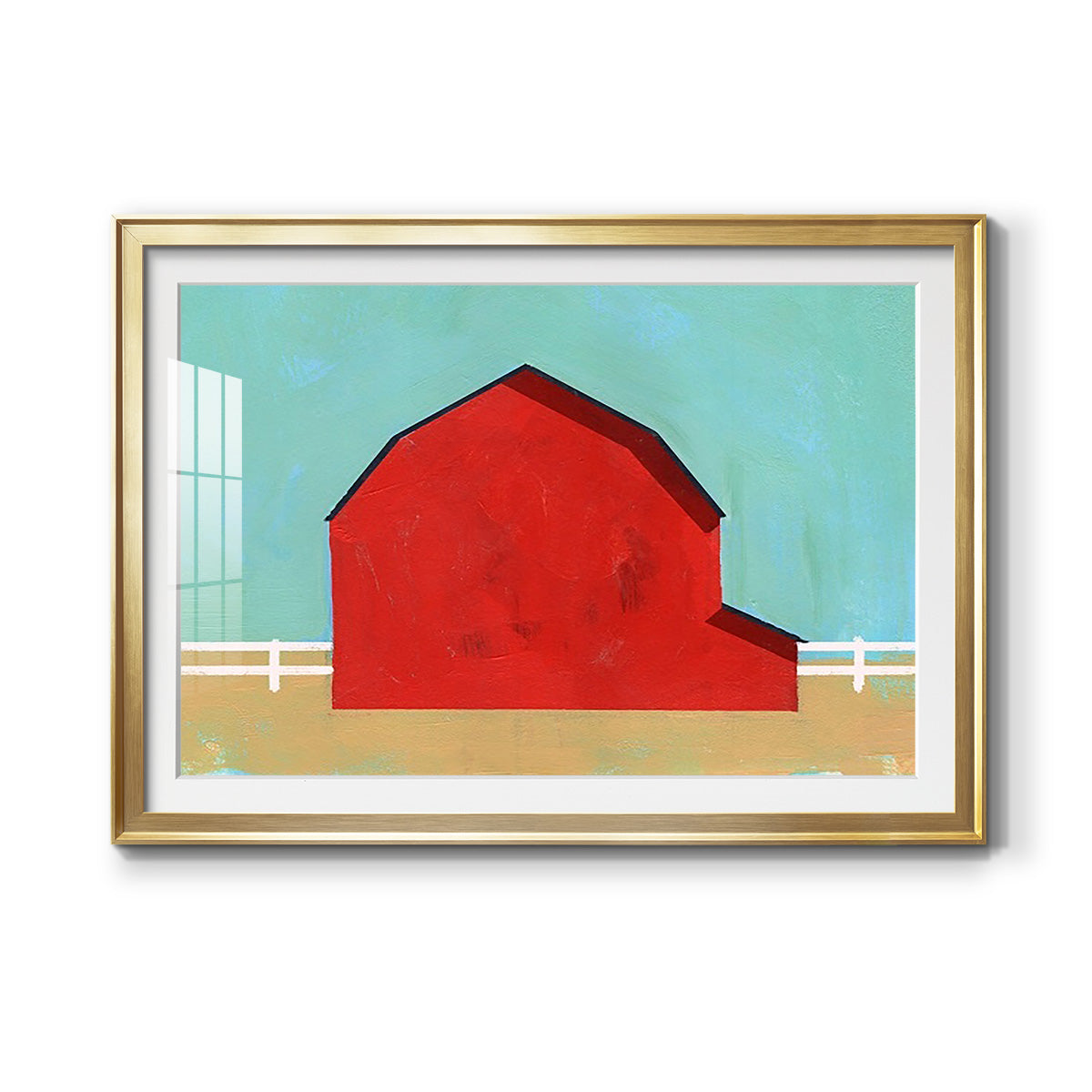 Big Red One I - Modern Framed Art Print