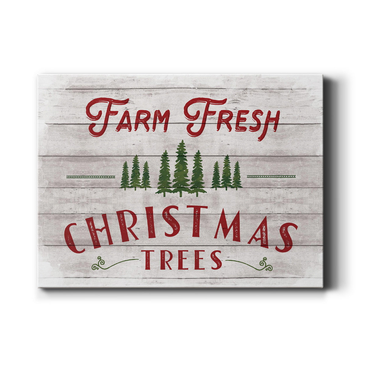 Farm Fresh Christmas Trees - Premium Gallery Wrapped Canvas  - Ready to Hang