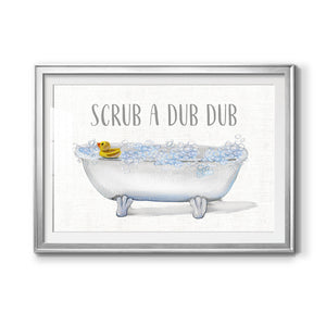 Scrub A Dub - Modern Framed Art Print