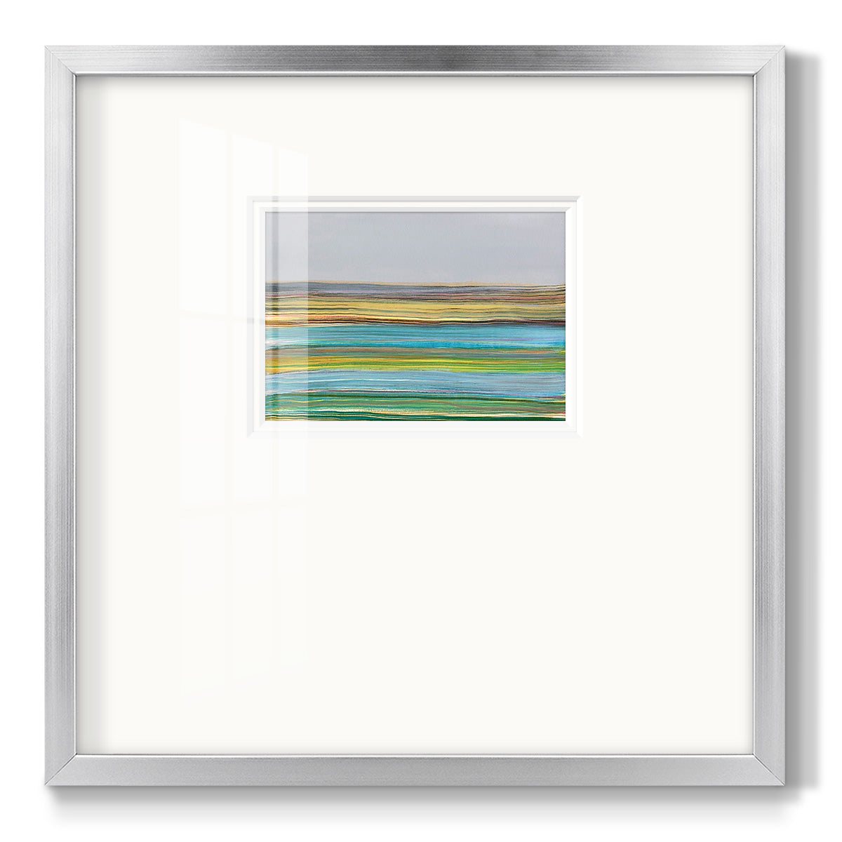 Parallel Striae I Premium Framed Print Double Matboard