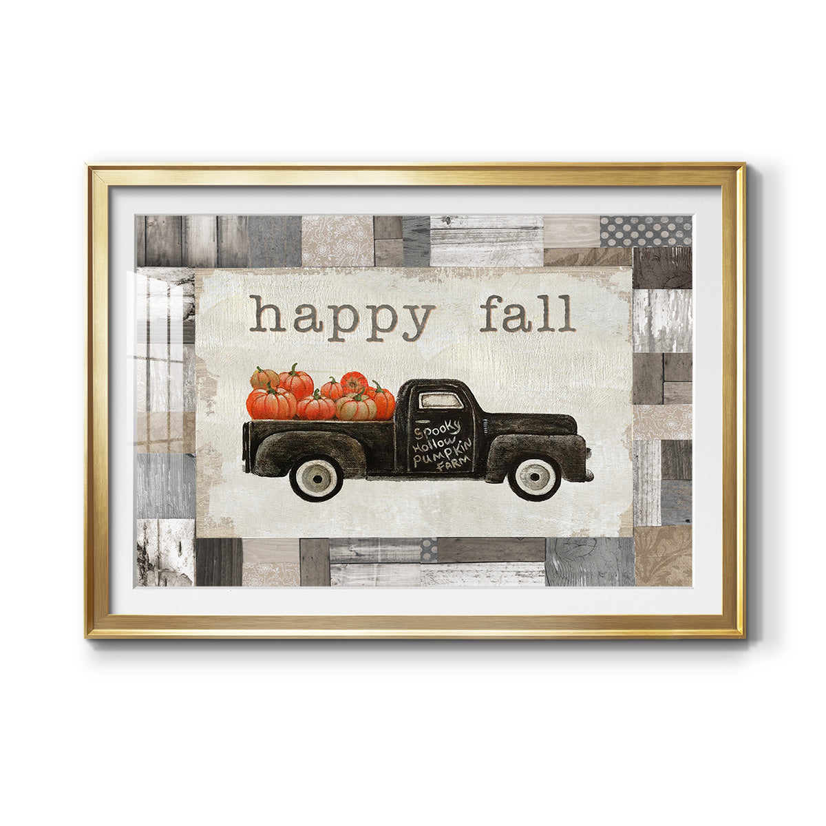 Spooky Hollow Farm - Modern Framed Art Print