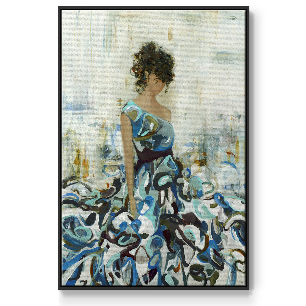 Fluid Beauty - Framed Premium Gallery Wrapped Canvas L Frame - Ready to Hang