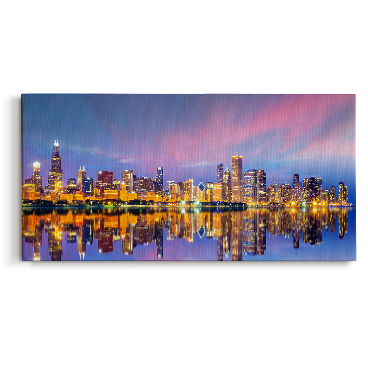 Downtown Chicago Skyline - Gallery Wrapped Canvas