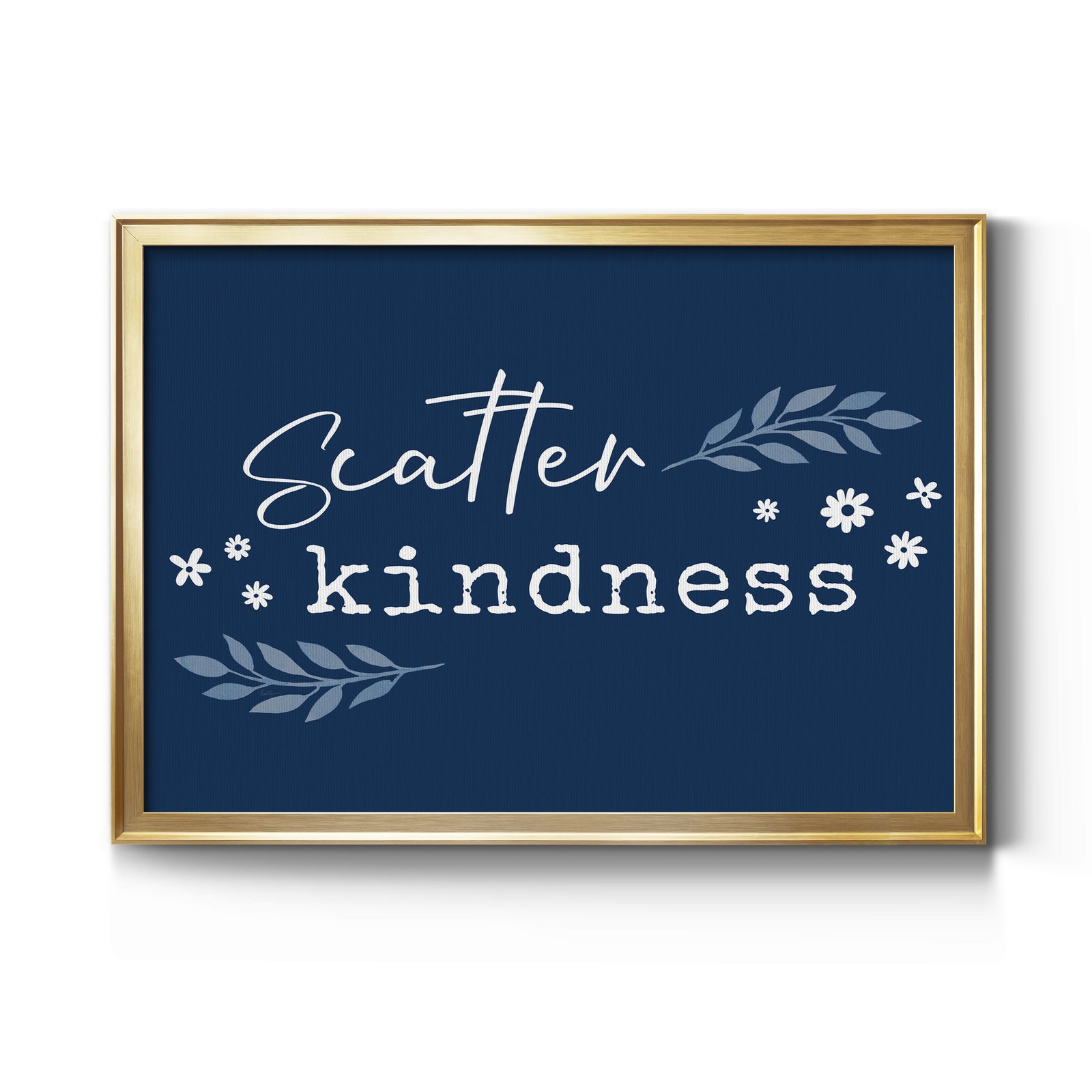 Kindness - Modern Framed Canvas Print