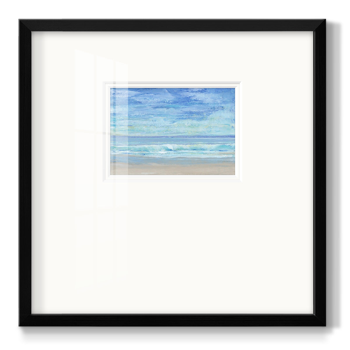 Rolling Surf I Premium Framed Print Double Matboard