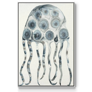 Silver Jelly - Framed Premium Gallery Wrapped Canvas L Frame - Ready to Hang