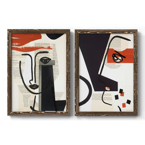 Faces of A Century V - Barnwood Framed Canvas Set