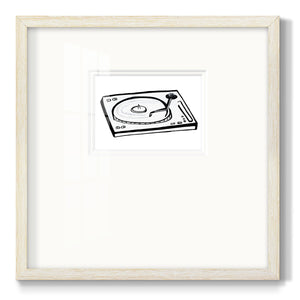 Vinyl Sketch Premium Framed Print Double Matboard