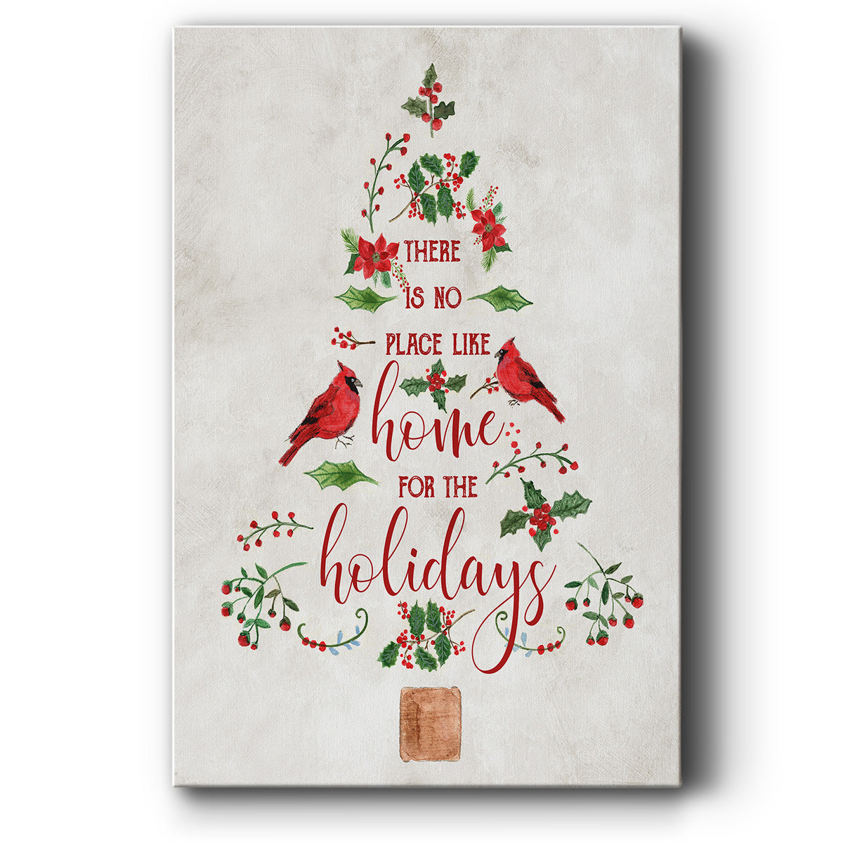 Home for the Holidays Tree - Gallery Wrapped Canvas