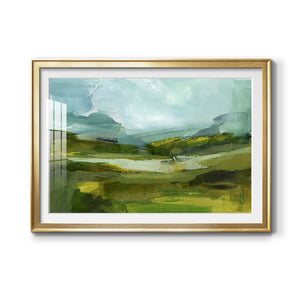 Emerald View III - Modern Framed Art Print