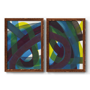 Cool Network I - Barnwood Framed Canvas Set